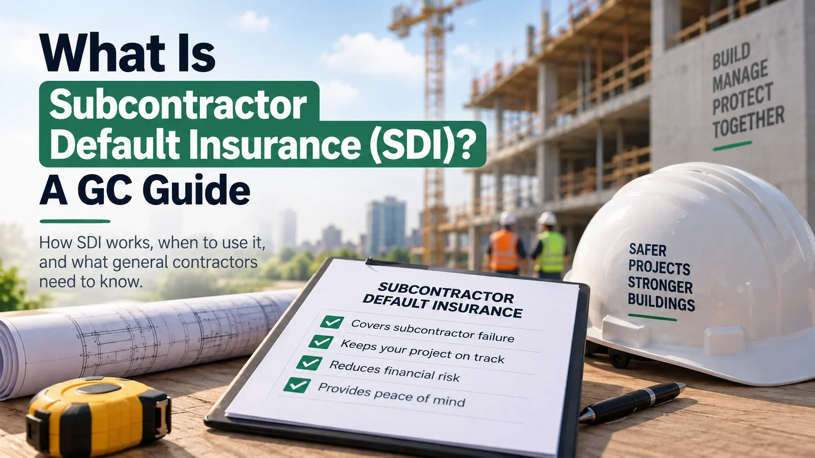 What Is Subcontractor Default Insurance (SDI)?