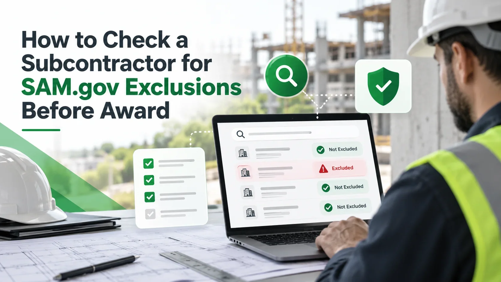 How to Check a Subcontractor for SAM.gov Exclusions Before Award