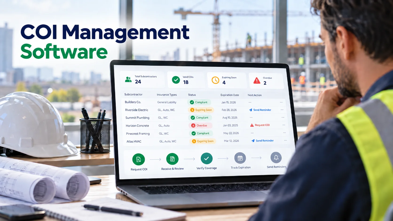 COI Management Software for General Contractors: Features, Workflows, and Buying Criteria