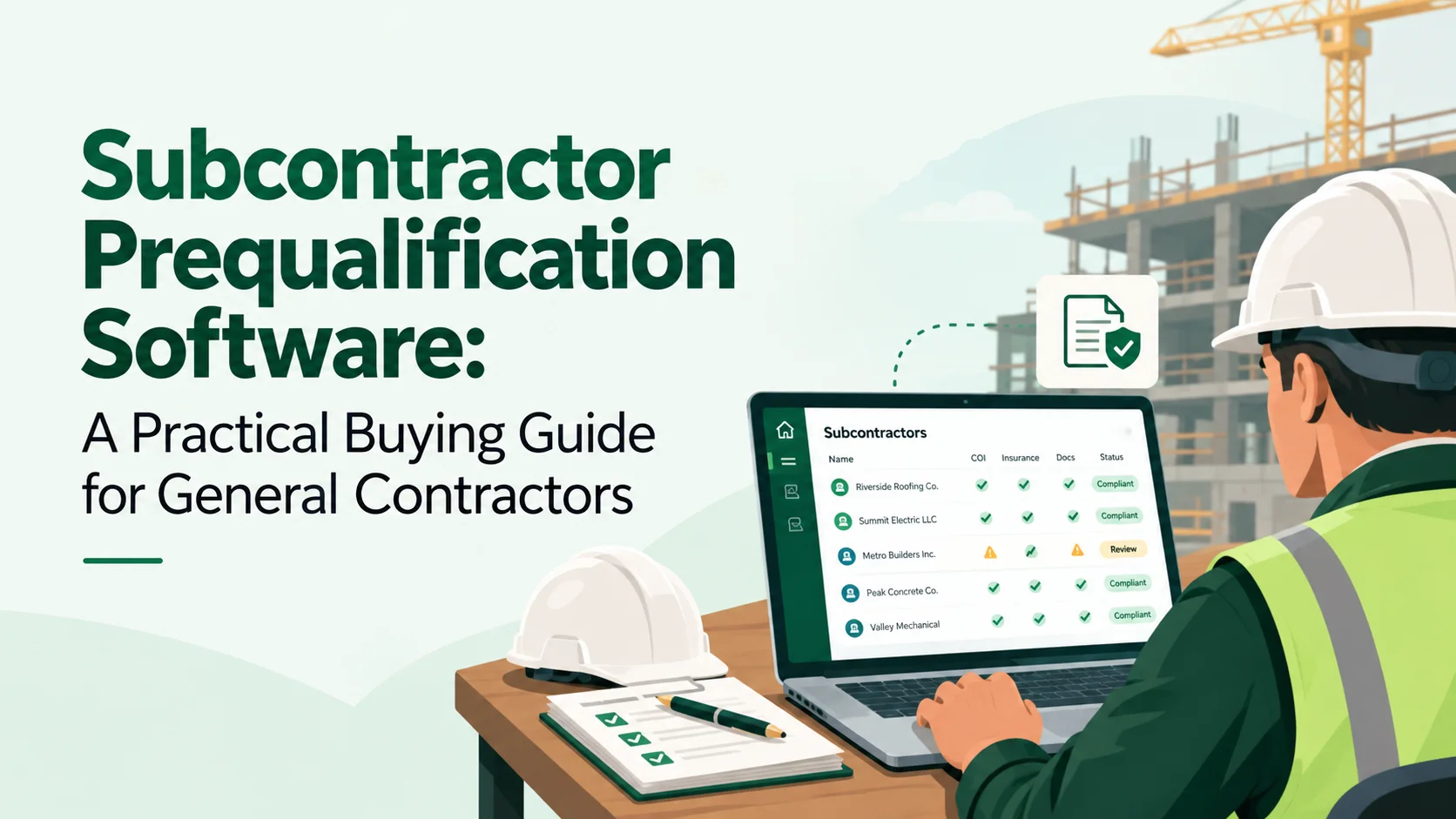 Subcontractor Prequalification Software: A Practical Buying Guide for General Contractors